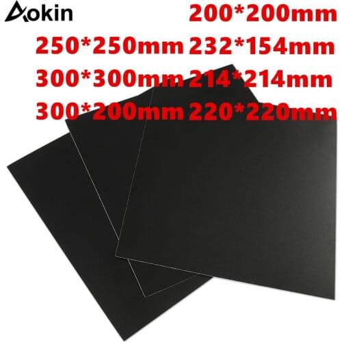 3D Printer Parts 200/214/220/280/300mm Frosted Heated bed Sticker printing Build Sheets build plate tape Platform Sticker