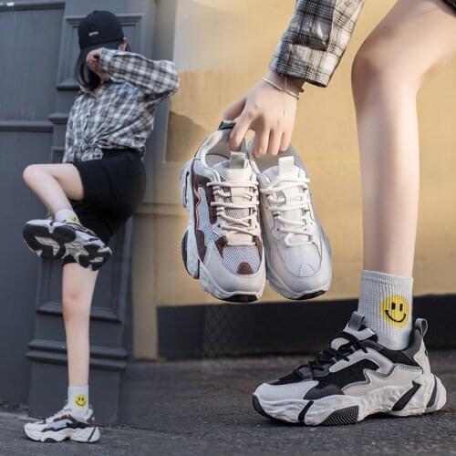 2020 New Spring and Autumn Breathable mesh running shoes Female fashion father shoes versatile leisure sports shoes X531