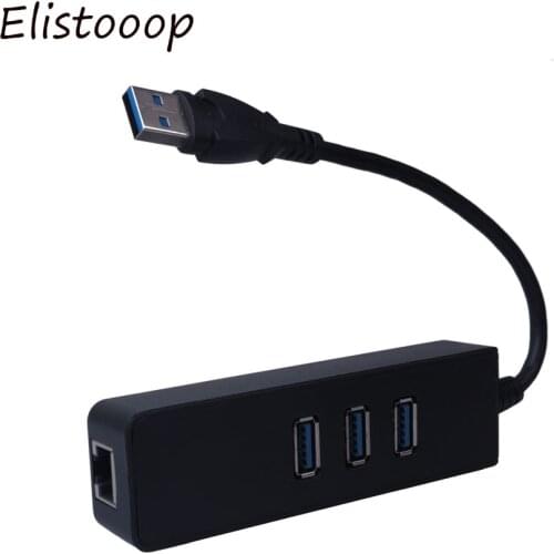 New USB 3.0 to USB Hub 10/100/1000 Mbps To RJ45 Gigabit Ethernet LAN Wired Network Adapter Converter For Windows Mac