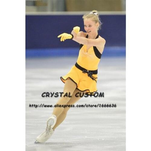 Crystal Custom Figure Skating Dress Girls New Brand Ice Skating Clothes For Competition DR4618