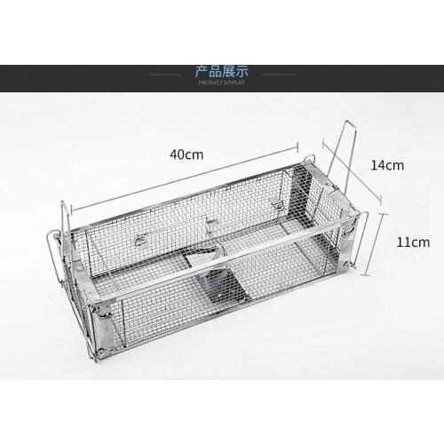Rectangular Mouse Trap Double Door Mouse Rodent Humane Small Animal Trap Cage Simple and Easy to Operate Mouse Cage