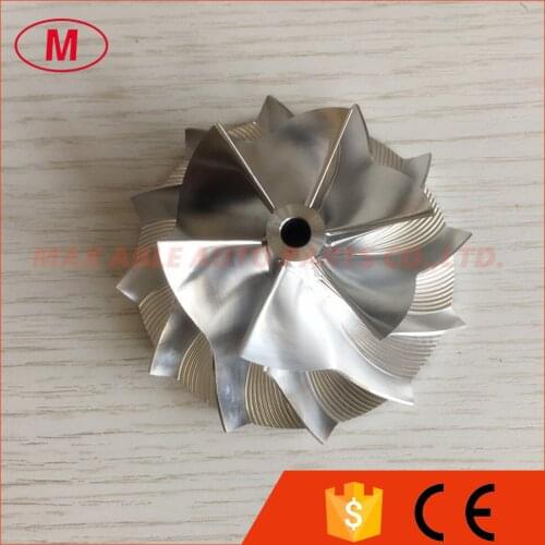 RHF5 6+6 blades 45.00/64.89mm high performance turbo turbocharger aluminum 2618/Billet/milling compressor wheel