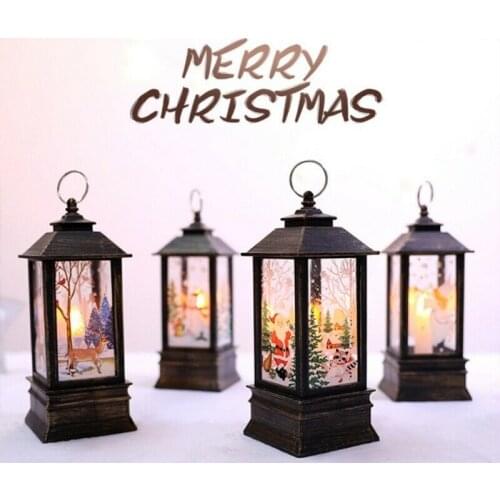 Santa Claus Snowman Light Merry Christmas Decor for Home 2020 Christmas Ornaments Tree Navidad Noel Xmas Gift New Year 2021