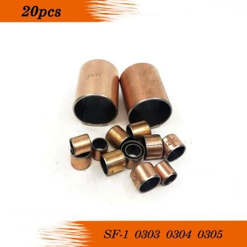 SF-1 0303 0304 0305 Oilless bush DU Self-lubricating bushing Sintered bush Size 5mm sliding bearing