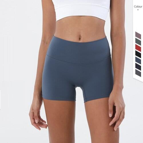 Fitness-Training High Waisted Peach Hip Workout Super Stretchy Athletic Soft Women Fitness Breathable Yoga Biker Shorts SK923