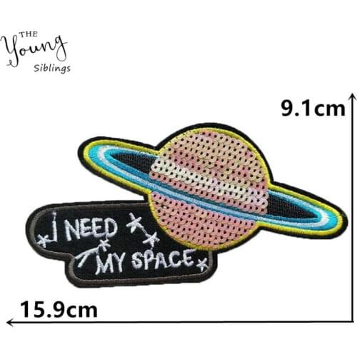 High quality Hot melt adhesive patch Embroidery Sequins DIY Iron patch Applique Clothing Decoration Accessories Supplies C6313