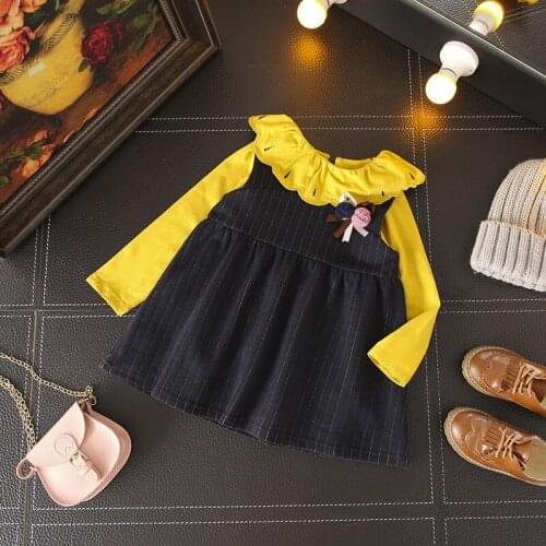 Spring 2020 Casual Solid Clothes Long Sleeve Girls Clothes High Quality Fashion Kids Clothes