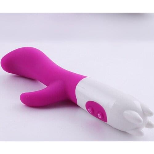10 Speeds Dual Vibration Clitoris Stimulation Vibrator, G Spot Vibrating AV Stick, Sex Toys for Woman, Adult Products