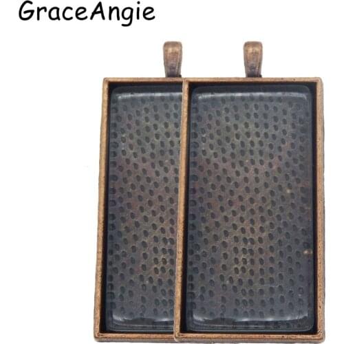 1set Pendant Trays + glass cabochon set, Blank Pendant Base Large Cameo Base Tray Bezel Blank Jewelry Accessories Cameo Cabochon