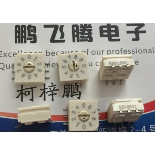 1PCS Original American Grayhill 94HAB10WT 0-9/10 bit rotary dial coding switch 3: 3 pin position