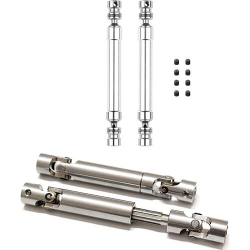 2 Set RC Car Part: 1 Set Metal CVD Drive Shaft 110-160Mm & 1 Set Metal Drive Joint Shaft CVD 90Mm-115Mm