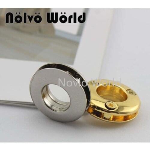 6 pieces test, 4 colors 10mm 3/8" metal eyelets with grommet for leather craft shoe belt diy bag tag clothes accessories