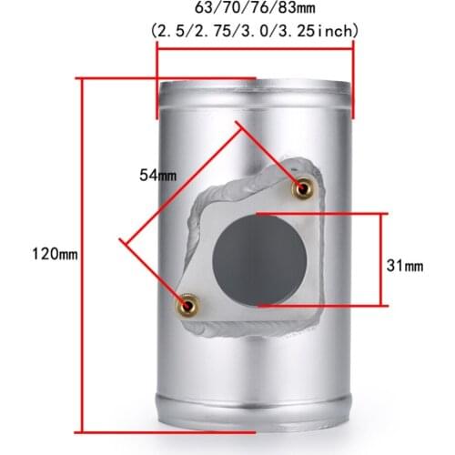 63/70/76/83MM Car Air Flow Sensor Mount Adapter MAF Meter Air Flow Meter Base Tool