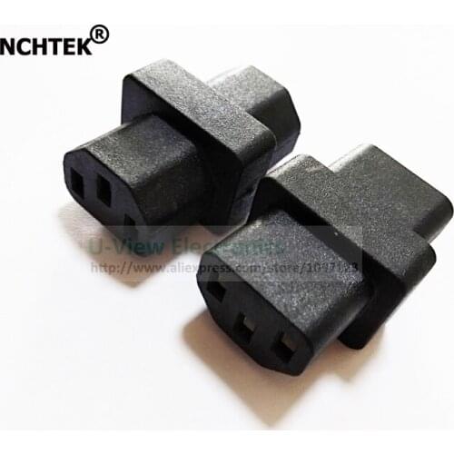 NCHTEK IEC 320 C13 Female to C13 Female AC Power Adapter/Free Shipping/2PCS