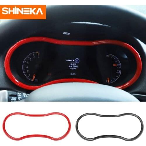 SHINEKA Interior Accessories For Dodge Durango Car Central Dashboard Decoration Ring Cover Trim Stickers For Dodge Durango 2011