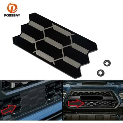 Car Front Grill Grille Garnish Radiator Black Decoration Sensor Cover 53141-35060 for Toyota Tacoma PRO 2018 2019 2020 2021