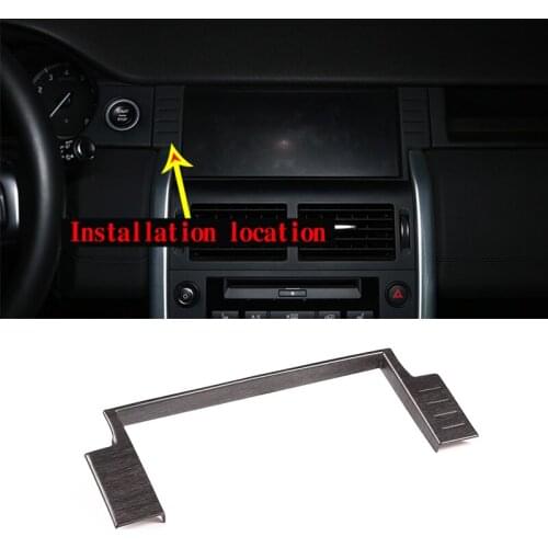 For Land Rover Discovery Sport 2015-2019 Car Accessories Oak Wood Grain ABS Car Navigation Decoration Frame Trim