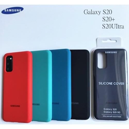 Samsung Galaxy S20 S20Ultra S20Plus Case Original Liquid Silicone Soft Cover Silky Soft-Touch For S20 PLUS UItra 5G