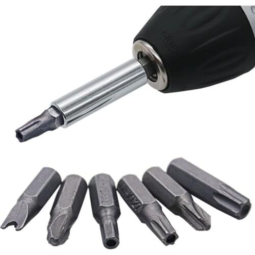33Pcs/Set Solid Hollow Star Holder Rod Screwdriver Bit Hand Tools Anti Slip Hardware Tool Accessory