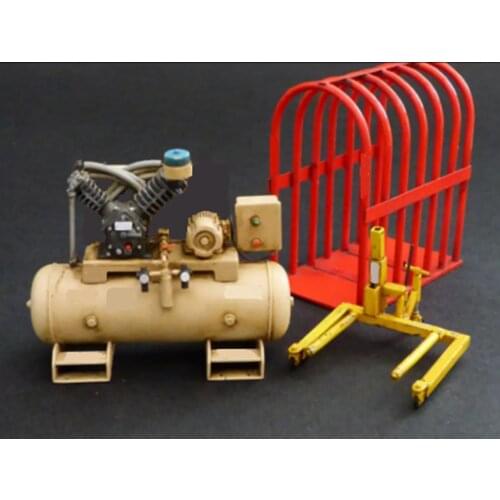 1:35 Resin Model Resin Air Compressor Scene Requires Manual Drawing Model Assembly Kit