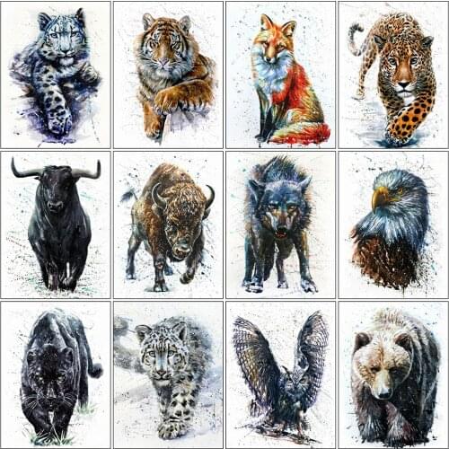 Evershine 5D DIY Diamond Embroidery Tiger Cross Stitch Diamond Painting Animal Full Square Round Mosaic Sale Home Decoration