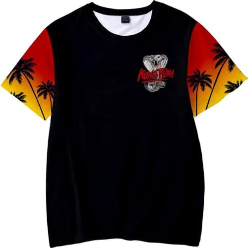 The Karate Kid Cobra Kai Short Sleeve T-shirt Funny Hipster Streetwear Print 3D Casual O-neck Polyester Regular Men/women/kids