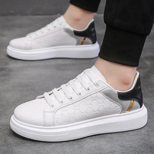 Men Platform Sneakers Autumn Fashion Sports Little White Shoes Mens Vulcanized Shoes Zapatillas De Deporte Students Casual Shoe
