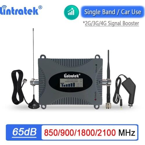 Lintratek Car Signal Amplifier Booster 2G GSM 900 3G CDMA 850 WCDMA 2100 4G DCS 1800 LTE Cellular Repeater B5 UMTS Easy Carry