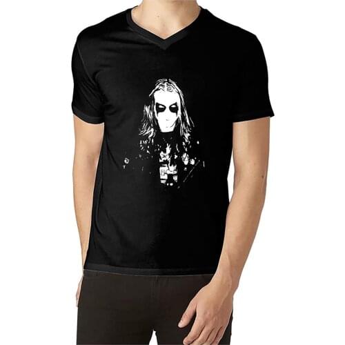 Mayhems Black Metal Dead Per Yngve Ohlin Men Unisex V-Neck T-Shirt