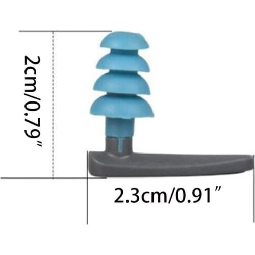 Soft Silicone Swimming Ear Plugs Comfortable Waterproof Noise Cancelling Reusable Hearing Protection Earbuds Storage Case