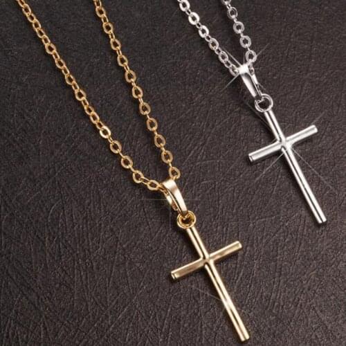 2020 Fashion New Classic Cross Women Necklace Alloy Chain Pendant Necklace For Men Jewelry Gift