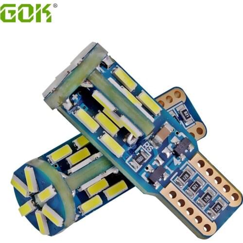 20PCS New Canbus Error Free T10 led canbus nonpolarity W5W t10 30SMD 4014 LED High Power Car Auto Wedge Lights Parking Bulb Lamp