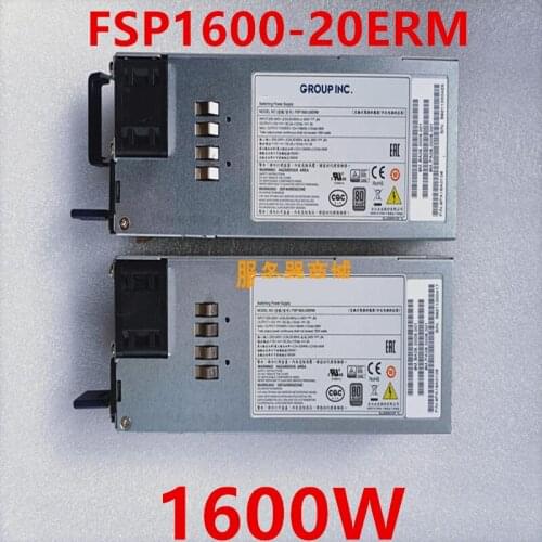 New PSU For FSP CRPS 80plus Platinum 1600W Power Supply FSP1600-20ERM