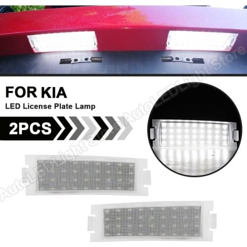 A Pair For KIA Forte Koup 2-Door 2009 2010 2011 2012 2013 2014 2015 2016 2017 LED License Plate Lamp LED Number Plate Light