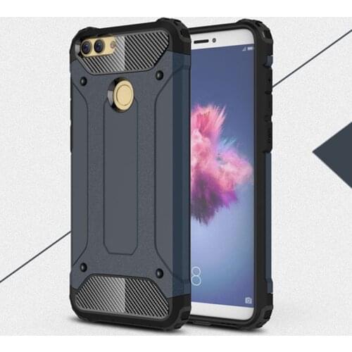 Luxury Armor Shockproof Case For Huawei P Smart 2018 Hybrid PC+TPU Cover For PSmart Plus Z 2019 Honor 10 Lite 9X Pro 10i Y9S