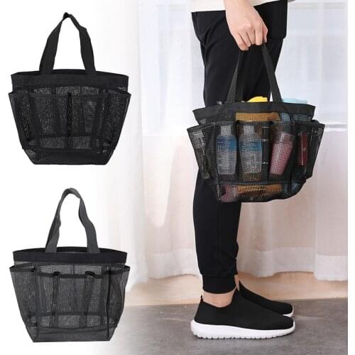 Mesh Shower Caddy Portable for College Dorm Large Tote Bag Durable with Pockets Organizador органайзер Bolsas Femininas Baratas