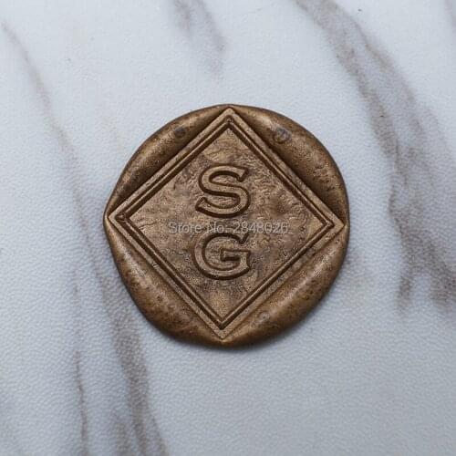 Custom Square two initials Wax Seal Stamp, wedding invitation seals,wedding gift, personalized seals for wedding