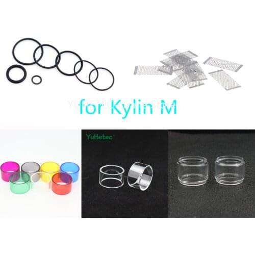 Replacement Glass Tube / Sealing O-ring / Mesh Coil for Kylin M