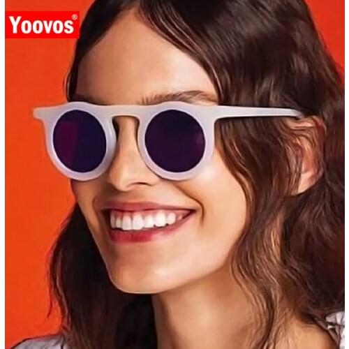 Yoovos Round Sunglasses Women Classic Glasses For Women Brand Design Sunglasses Men Hip Hop Eyewear Retro Gafas De Sol De Mujer