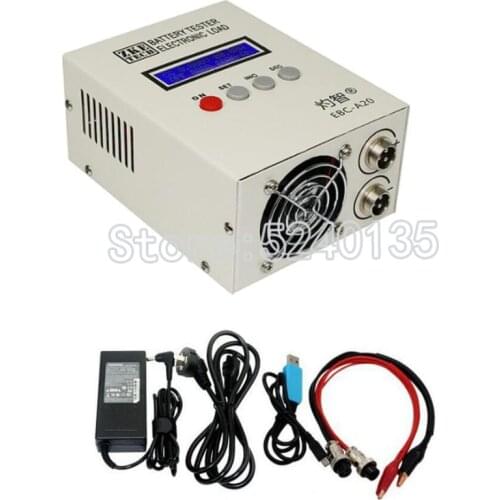EBC-A20 Battery Tester 30V 20A 85W Lithium Lead-acid Batteries Capacity Test 5A Charge 20A Discharge Support PC Software Control