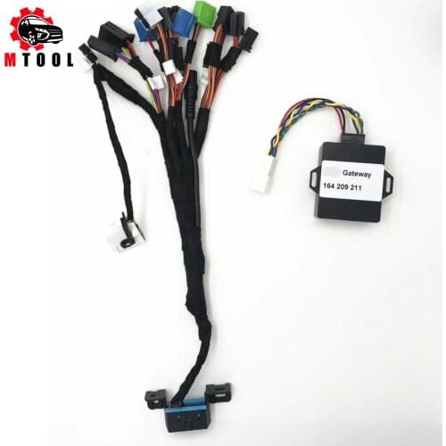 5 in 1 Test Cable For Mercedes-Benz W204 W207 W212 W166 W164 W221 EIS ESL With Dash Connector + Gateway Emulator
