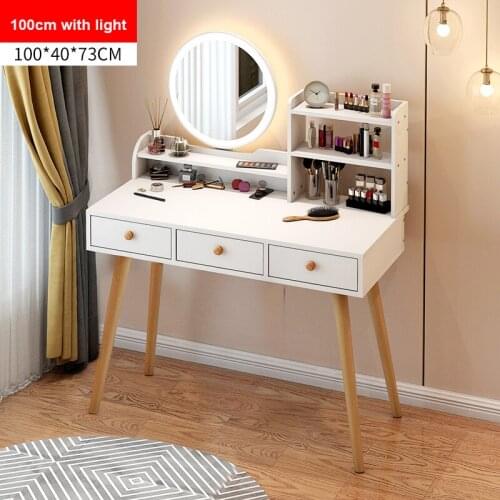 Nordic dressing table ins wind storage cabinet integrated dressing table modern simple bedroom simple dressing table