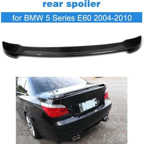 5 Series Carbon Fiber auto car rear spoiler lip for BMW E60 525i 530i 535i 528i 2004-2010