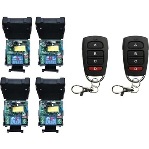 Universal RF 220 v 1 ch radio 10A relay wireless remote control light switch receiver transmitter 433mhz