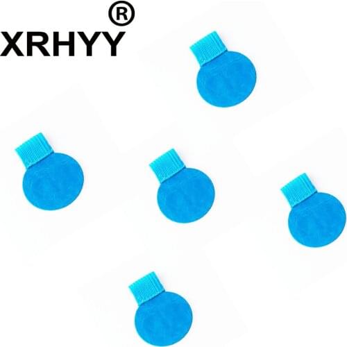 XRHYY 5 Pcs Blue Pen Loop Self-Adhesive Pencil Holder Pencil Loop Leather Pen Loop Orgainzer For Notebooks Journals Calendars