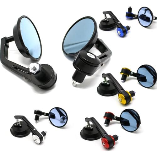 2pcs/Pair Universal Motorcycle mirror 22mm 7/8" handlebar end Rearview mirror motorbike side mirrors cafe racer Rear view mirror
