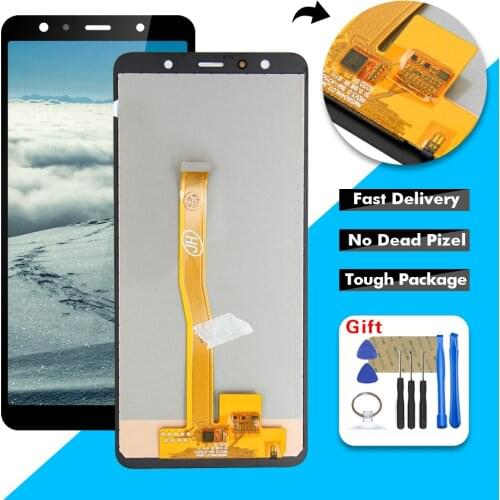 6.0" LCD For Samsung Galaxy A7 2018 A750 SM-A750F A750F LCD Display Touch Screen Digitizer Glass Assembly with Frame