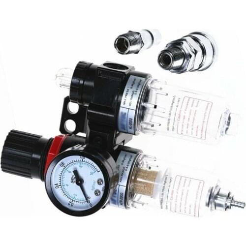 1pc Pressure Gauge Air Compressor Filter Oil- Pneumatic AFR2000+AL2000 Replace