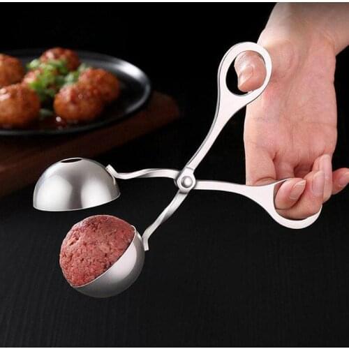 1Pcs Steel Meatball Clip Meatball Machine DIY Fish Meat Rice Ball Meatball Mold Kitchen Tools