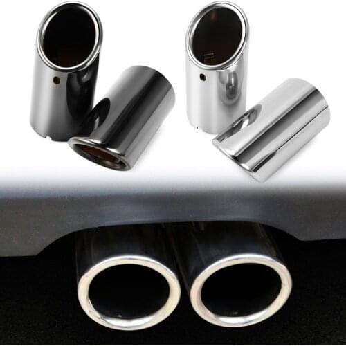 2pcs Car Exhaust Tip Muffler Pipe Cover For Audi A4 B8 A3 A1 Q5 Auto Accessories For VW Tiguan Volkswagen Passat B7 CC